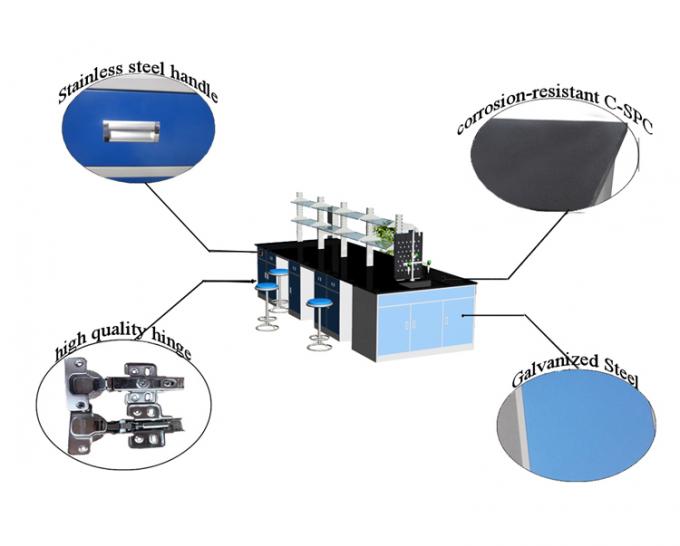 Banchi di lavoro di laboratorio regolabili con cassetti - Soluzione ideale per il portareagenti 1