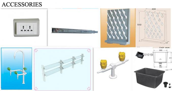 Banchi di lavoro di laboratorio regolabili con cassetti - Soluzione ideale per il portareagenti 2