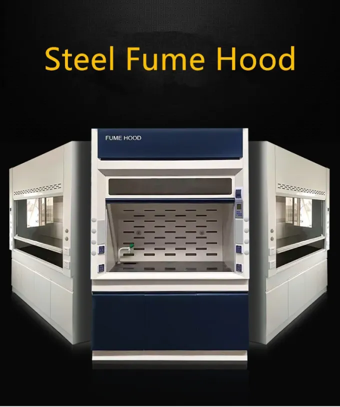 Cappottole di fumo di laboratorio efficienti Armadio chimico di fumo con materiale Pp per ventilazione industriale 0