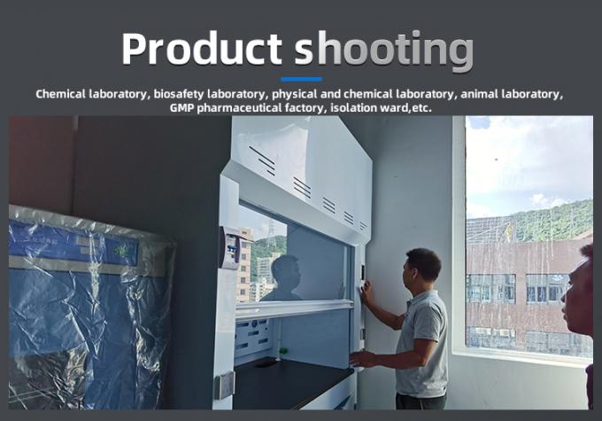 Tipo di installazione Cappa chimica a parete PP Armadio a fumo con lavaggio personalizzato 0