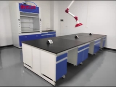 Banco di legno della mobilia del laboratorio di scienza tutta la struttura d'acciaio per il laboratorio chimico