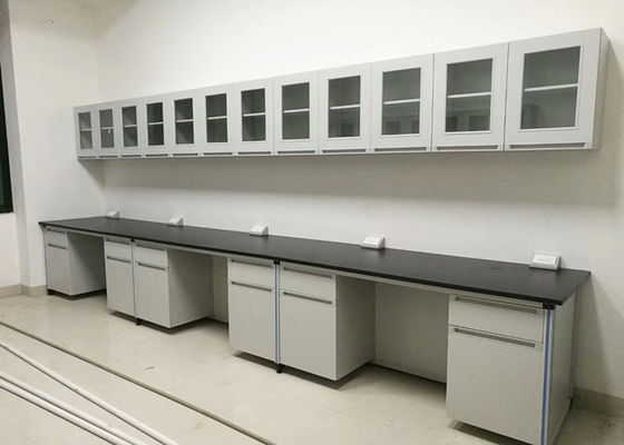 Buon prezzo Banco di legno della mobilia del laboratorio di scienza tutta la struttura d'acciaio per il laboratorio chimico in linea
