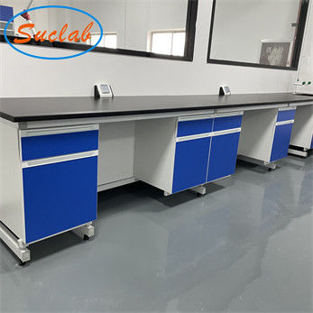 Buon prezzo Banco di laboratorio modulare durevole resistente all'acido, controsoffitto multifunzionale del laboratorio di chimica in linea