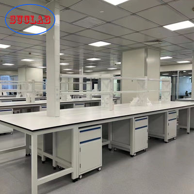 Buon prezzo Anti isola del banco da lavoro del laboratorio di chimica di corrosione con la struttura d'acciaio laminata a freddo in linea