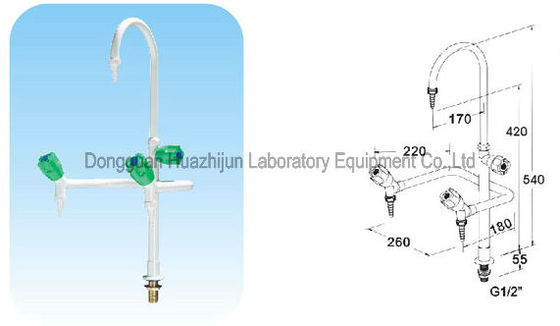 Buon prezzo Produttore di rubinetti di laboratorio PP in linea