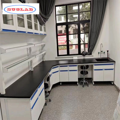 Buon prezzo Mobili di laboratorio per la chimica personalizzabili con design modulare in acciaio inossidabile in linea