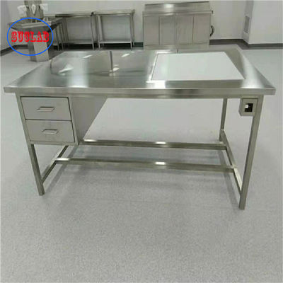 Buon prezzo Bench di laboratorio in acciaio inossidabile lucidato con specifiche di disegno in linea