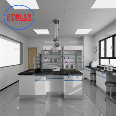 Buon prezzo Maniglia lineare non saldata Casework di laboratorio di chimica con DTC 16-inch tre sezioni silenziosa in linea