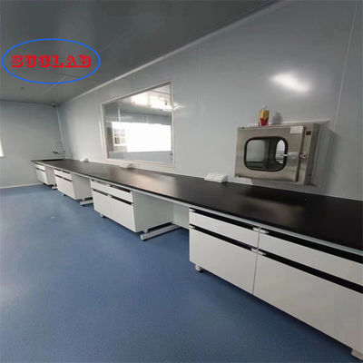 Buon prezzo Laboratorio di Chimica Moderna Banchetto 2 cassetti Tavolo di lavoro in linea