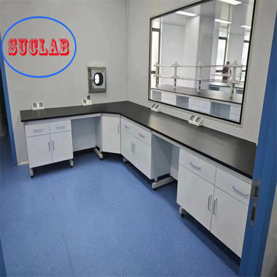 Buon prezzo Banchi di laboratorio di chimica di alta sicurezza Banchi di laboratorio con cassetti funzionali in linea