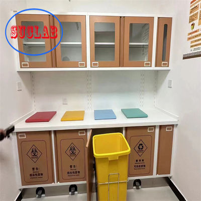 Buon prezzo Tre sezioni Slider Ospedale Medical Cabinet Malesia Maniglie in acciaio inossidabile Mensole regolabili in linea