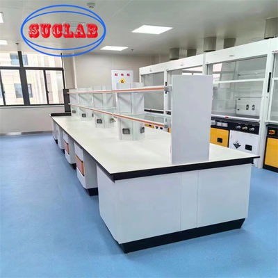 Buon prezzo Arredamento di laboratorio di chimica in acciaio integrato con armadi Moderno Disegno Facile installazione / funzione di stoccaggio in linea