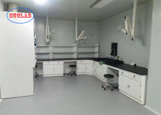 Buon prezzo Banchi di laboratorio di chimica rettangolare Arredamento di laboratorio Vietnam con DTC 16 pollici Tre sezioni Silent Rail in linea