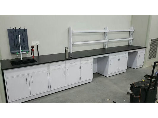 Buon prezzo Laboratorio di chimica banco di resina fenolica tavolo da lavoro e telaio in acciaio Casework per laboratorio di ricerca in linea