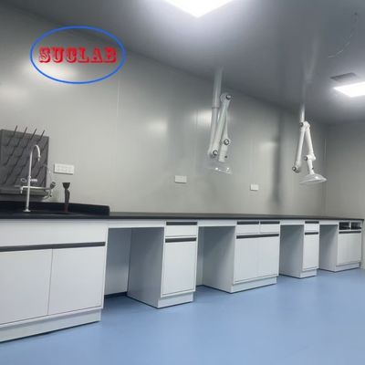 Buon prezzo Agenzia di banco di laboratorio di chimica multifunzionale con DTC 105°/175° Cerniera Cerniera in acciaio inossidabile e lavandino in resina epossidica in linea
