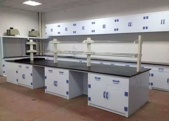 Buon prezzo assistenza sociale del polipropilene di corrosione del banco di laboratorio di chimica di piano di lavoro di 3m anti in linea