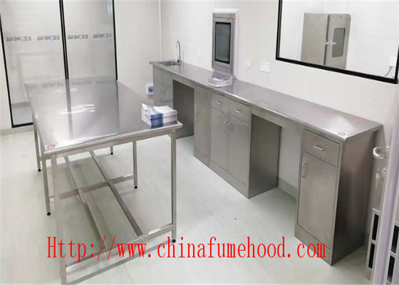 Buon prezzo Su misura fatto gradui la mobilia secondo la misura originale del banco di laboratorio di colore del metallo mobilia del laboratorio di acciaio inossidabile per il laboratorio dell'ospedale in linea