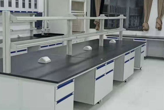 Buon prezzo Cima nera d'acciaio e di legno della resina fenolica della mobilia 12.7mm del banco di laboratorio di chimica in linea