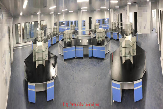 Buon prezzo Acciaio standard a prova di fuoco e banco dell'isola del laboratorio/mobilia di legno banco da lavoro del laboratorio in linea