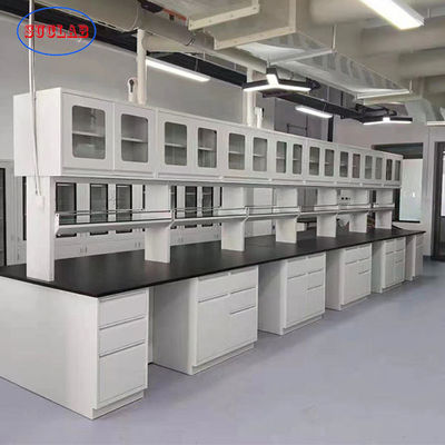 Buon prezzo Banco da lavoro materiale d'acciaio pieno del laboratorio di resistenza della corrosione di promozione buon con i cassetti e le porte in linea