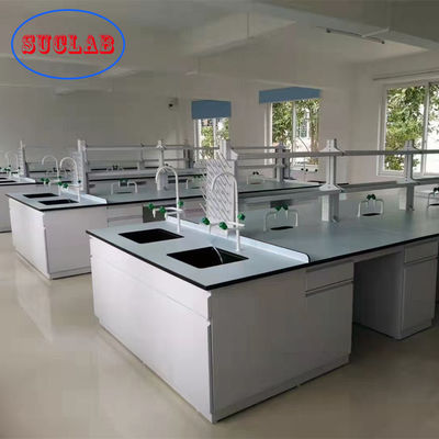 Buon prezzo Banchi modulari inossidabili dell'isola in materiale d'acciaio multiuso del laboratorio in linea