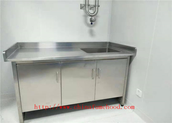 Buon prezzo 3000 L o 4500 millimetri L mobilia bianca del laboratorio di acciaio inossidabile del banco da lavoro di acciaio inossidabile in linea