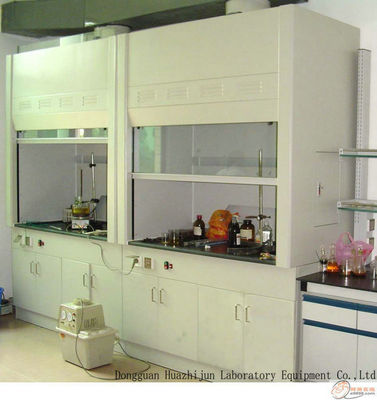 Buon prezzo cappuccio d'acciaio del vapore di altezza di 2350mm, vapore Hood With Two Cabinets del laboratorio di scienza in linea