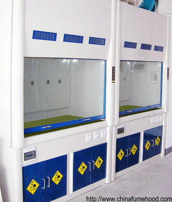 Buon prezzo Cappuccio di laboratorio in FRP a prova di chimica su misura con scrubber in linea