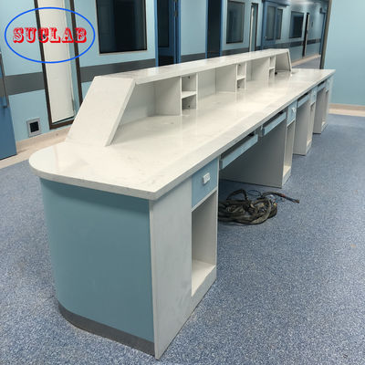 Buon prezzo Mobilia durevole del laboratorio dell'ospedale ISO14001, stazione di cura medica della pietra in linea