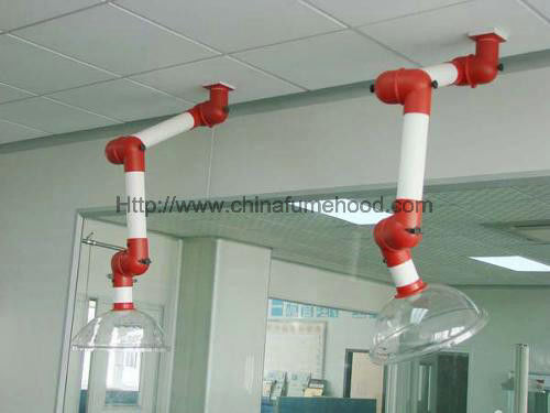 Buon prezzo Montaggi chimici del laboratorio, armi dell'estrazione del vapore del laboratorio del soffitto in linea