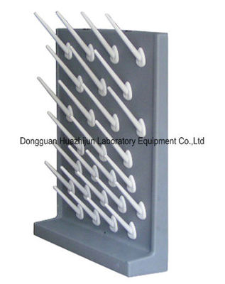 Buon prezzo Fittings di laboratorio per materiali in PP, scaffale di asciugatura per laboratorio montata a muro / desktop in linea