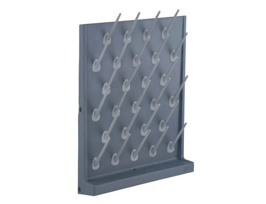 Buon prezzo Fronte pp di Pegboard della prova acida dell'attrezzatura di laboratorio di scienza il singolo gocciola lo scaffale in linea