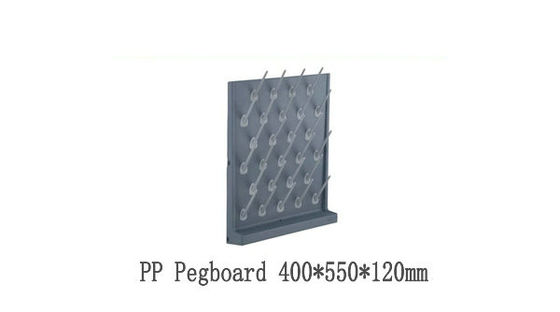 Buon prezzo Pegboard in PP a facciata singola / Pegboard resistente agli acidi e alle alcaline / Fornitore di pegboard in PP in linea