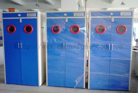 Buon prezzo Armadi di stoccaggio di laboratorio in acciaio completo, armadi di sicurezza per bombole di gas blu in linea