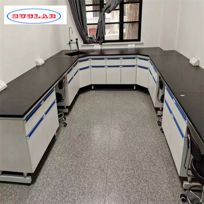 Buon prezzo Mobili di laboratorio per chimica in acciaio inossidabile personalizzabili e durevoli con struttura modulare in linea