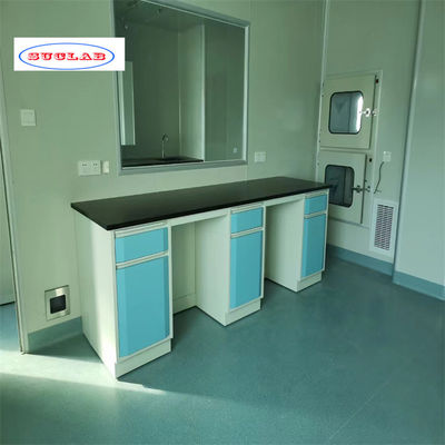 Buon prezzo Bench di laboratorio di chimica in acciaio completo realizzato con specifiche standard e 2 binari in linea