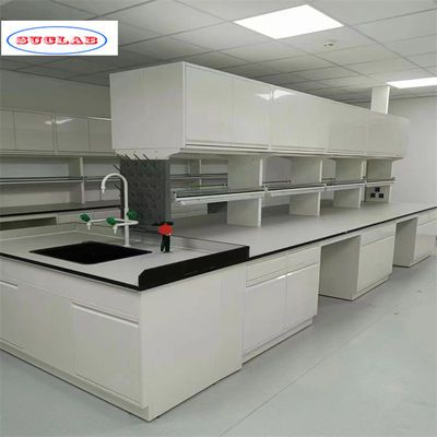 Buon prezzo Bench di laboratorio di chimica su misura Armadi e scaffali progettati come specificato in linea