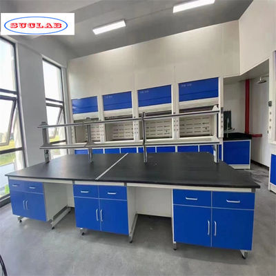 Buon prezzo Come disegno numero di maniglie e binari banco di laboratorio di chimica banco di lavoro di laboratorio progettato per i laboratori in linea