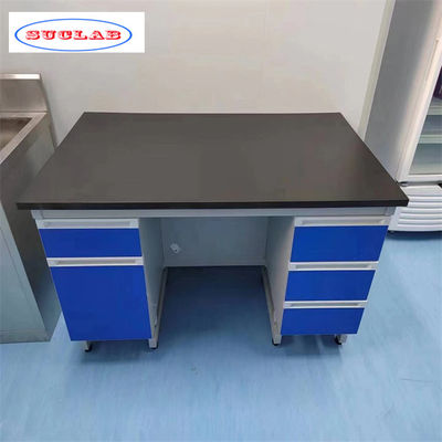 Buon prezzo Mobili da laboratorio blu - progettati con 4 ruote e numero di ruote come disegno in linea