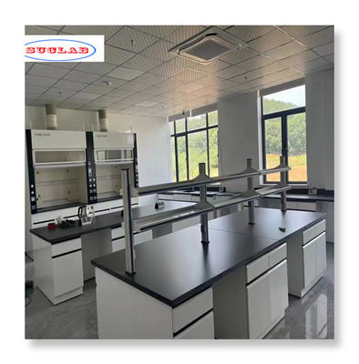 Buon prezzo Dimensioni professionali Bianco Chimica Lboaratory Arredamento di laboratorio Banchi da parete con design moderno per prestazioni eccezionali in linea