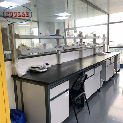 Buon prezzo Acceptabile OEM/ODM Arredamento di laboratorio di chimica Banchi da parete di laboratorio con struttura integrata in linea