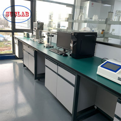 Buon prezzo Punti di contatto con resina fenolica banco di laboratorio di chimica banco di laboratorio isola con rubinetto di ceramica in linea