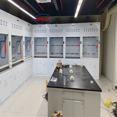 Buon prezzo Confiabile Polipropilene Chemical Fume Hood Laboratory Stink Cabinet ≤60dB Rumore 400m3/h Flusso d'aria in linea