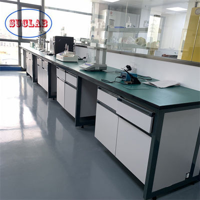 Buon prezzo Alta Durabilità Laboratorio di Chimica Banchetto di lavoro Mobile di laboratorio Bianco o Blu Colore in linea