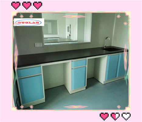 Buon prezzo Bench di laboratorio di chimica di laboratorio con struttura in acciaio con maniglia di alluminio in linea