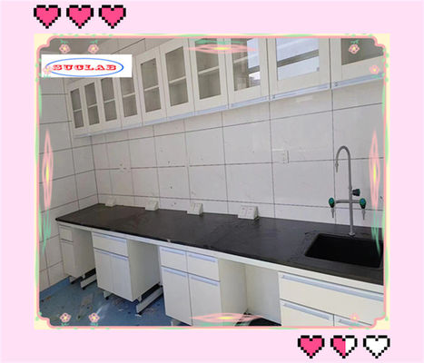 Buon prezzo Banchetto di laboratorio di chimica personalizzabile con lavandini inserimento maniglia in lega di alluminio per l'ospedale in linea