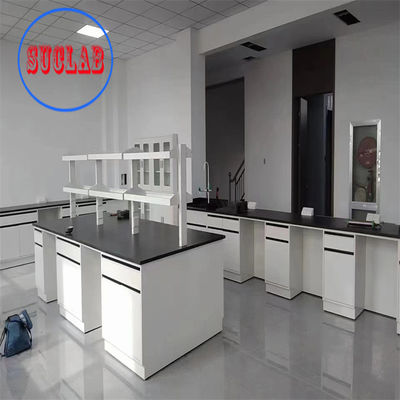 Buon prezzo Banchi di lavoro di laboratorio altamente funzionali Maniglia lineare non saldata e presa a prova di schizzi in linea