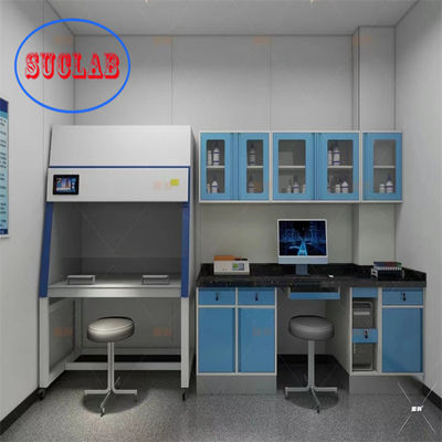 Buon prezzo Bench di laboratorio di chimica in acciaio completo su misura con rubinetto con rivestimento epossidico in linea
