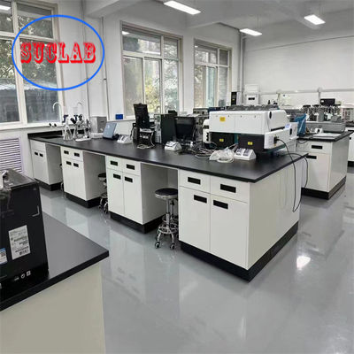 Buon prezzo Banchi di lavoro di laboratorio di chimica rivestiti con rivestimento in polvere di epossido in linea
