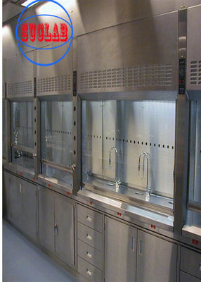 Buon prezzo Customized Made Size Canticed Fume Hood Cabinets Manufacturers Controllo manuale per un ambiente di laboratorio sicuro in linea